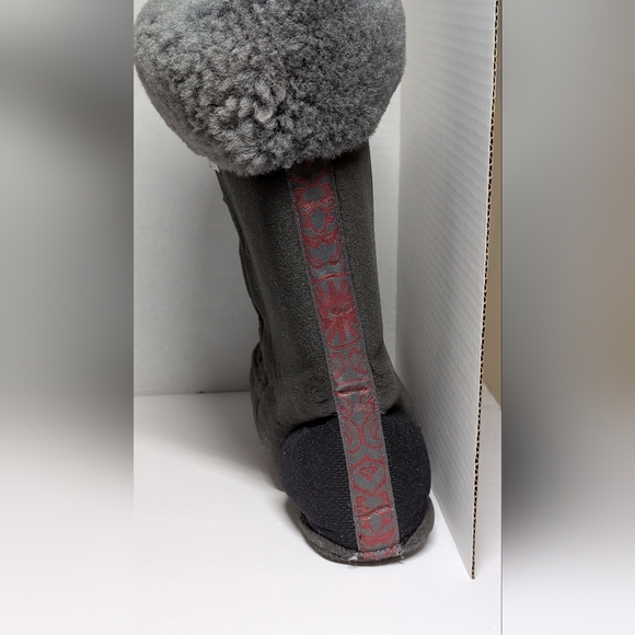 Ugg Sheepskin Leather Moon Boots Women US Size 9 - Picture 9 of 14